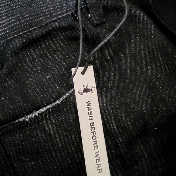 FAIT PAR LUI Les Demons Portent - Unisex Black Cargo Pants sz 30 - Picture 8 of 11